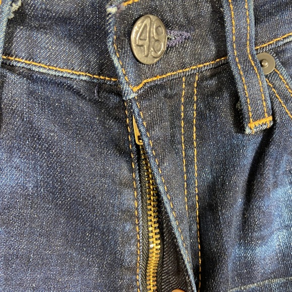 Adriano Goldschmied The Jodi High Rise Slim Flare Dark Blue Denim Jeans Women 25 - Picture 5 of 12